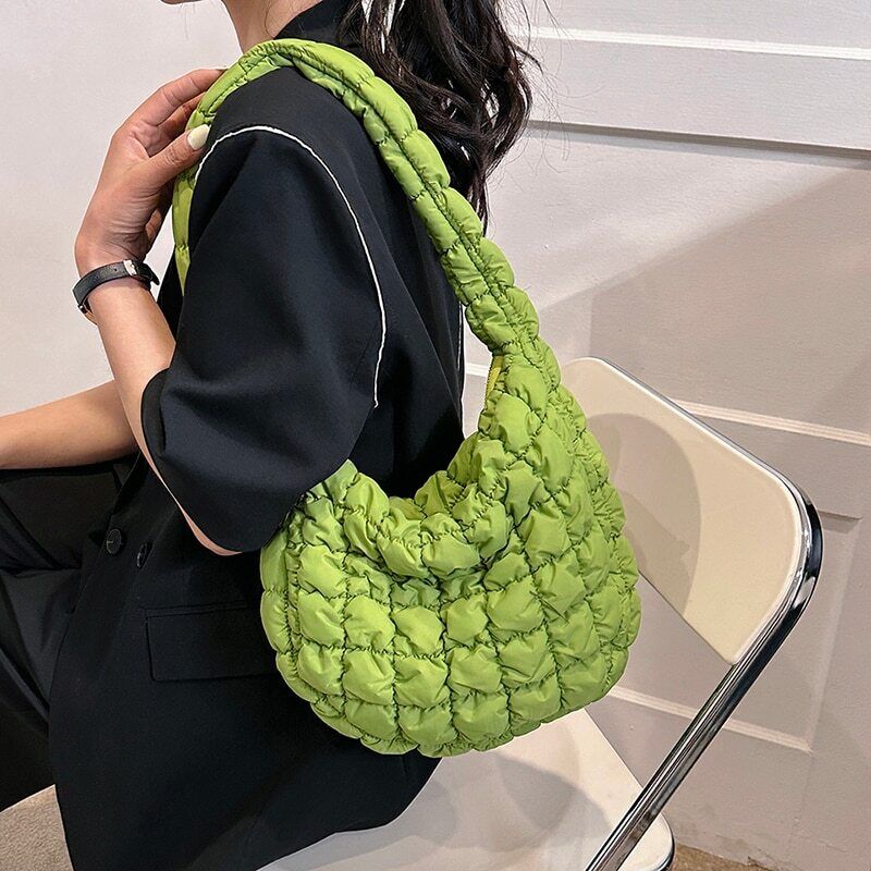 Casual Handbag for Women Cloth Shopper Shopping Bag Fabric Shoulder Side Bag