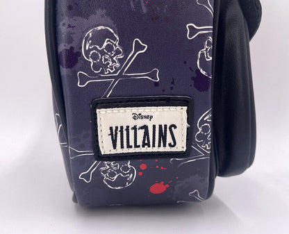 Disney Villains Cruella De Vil 8.5" Lady Purse Faux Leather Crossbody Bag Blue