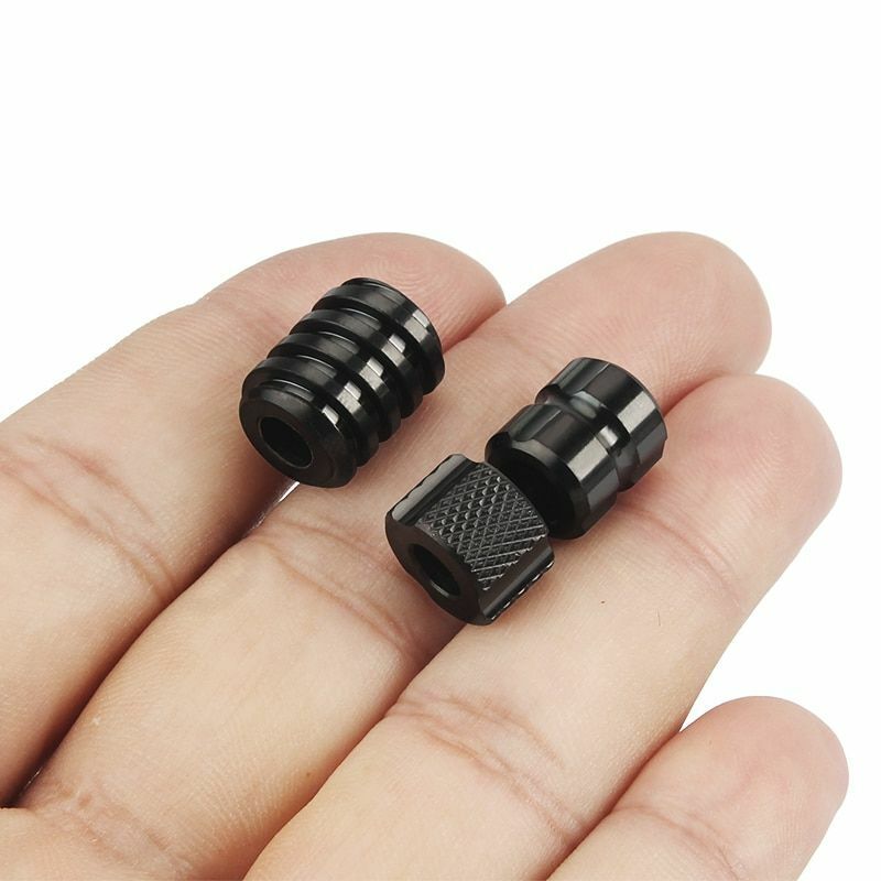 Black Titanium Alloy Knife Beads Paracord Umbrella Rope Thread Zipper Accessorie