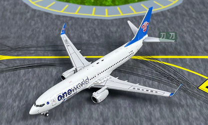 1:400 PandaModel CHINA SOUTHERN B737-800 B-206A Passenger Airplane Diecast Model