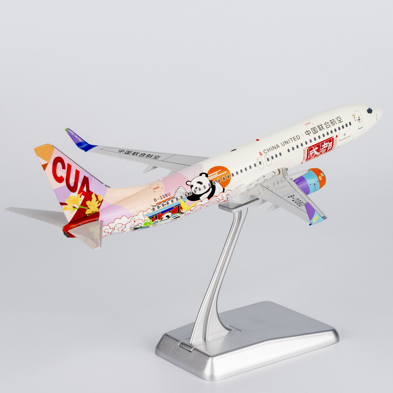 1:200 NGmodels China United Airlines B737-800 Passenger Airplane Diecast Model
