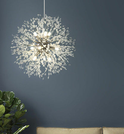 Modern Crystal Dandelion Chandelier Lighting Pendant Lamp Living Room Dining G9