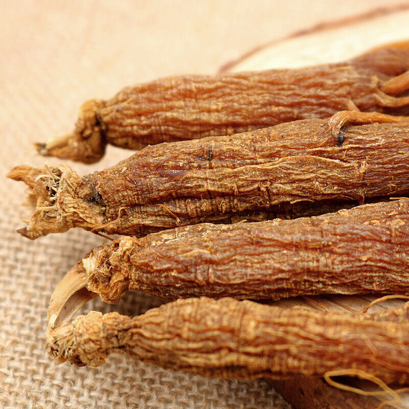 Red Panax ginseng root, about 6 years old, whole root, Korean red ginseng-