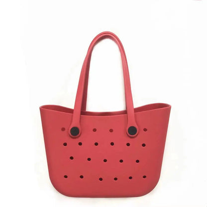 Beach Tote Bag Rubber Basket Travel Beach Pool Sports Outdoor Shoulder HandBag