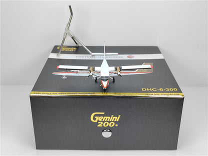 1:200 Geminijets CONTINENTAL EXPRESS DHC-6-300 Airplane Diecast Aircraft Model