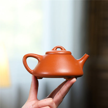 Traditional Full Handmade Tea Pot Lotus Root Carved Real Yixing Zisha Zhu Clay