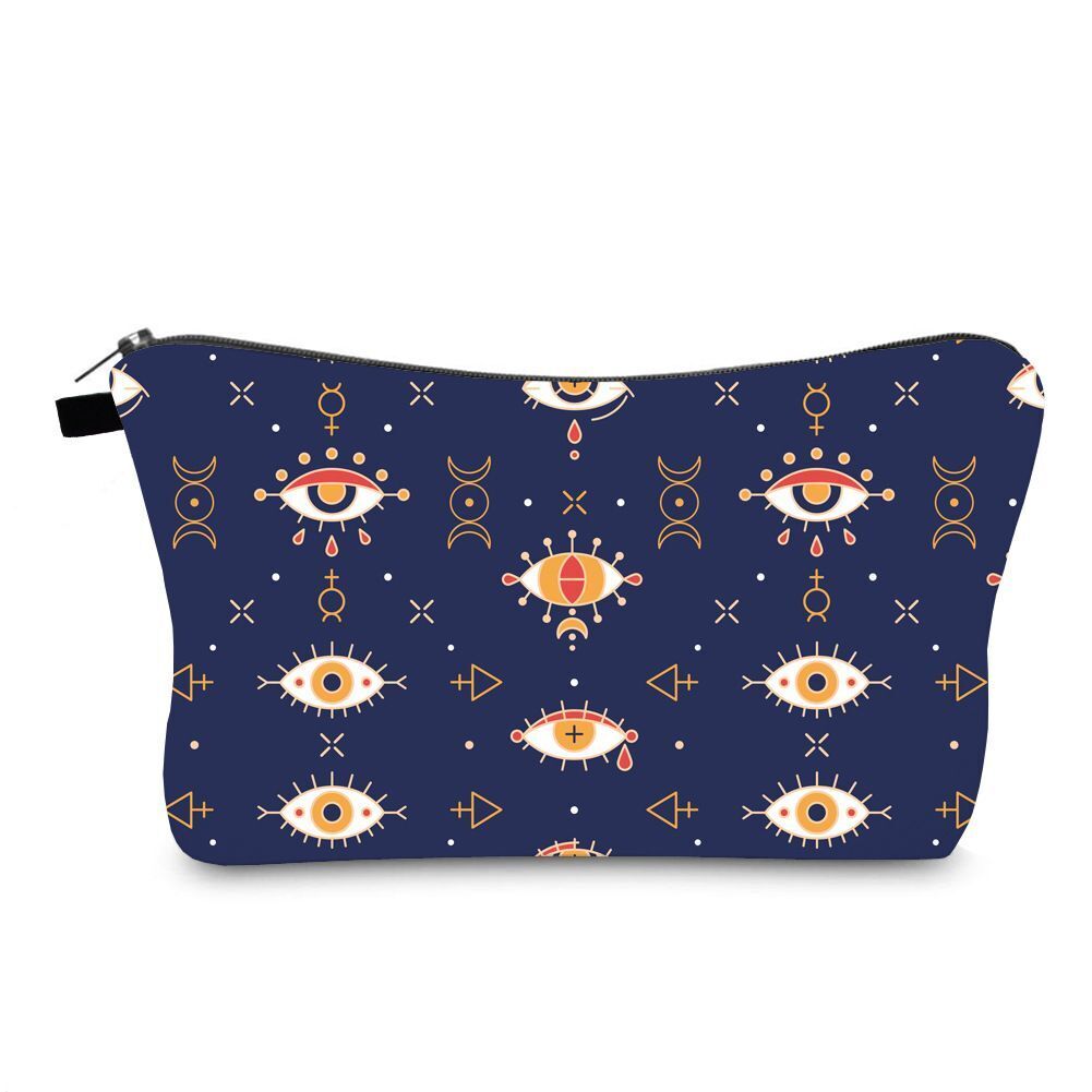 Cosmetic Bag Printed Traveling Storage Bags Clutch Washing Bag Makeup Organizer