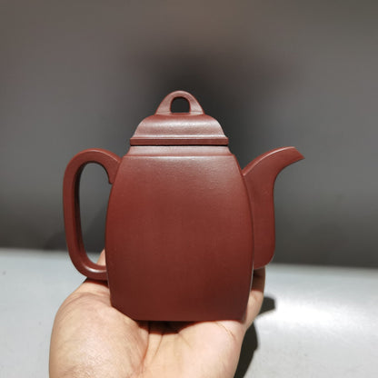 Chinese Yixing Zisha Clay Handmade Exquisite Teapot （汉方壶 底款：施小马）