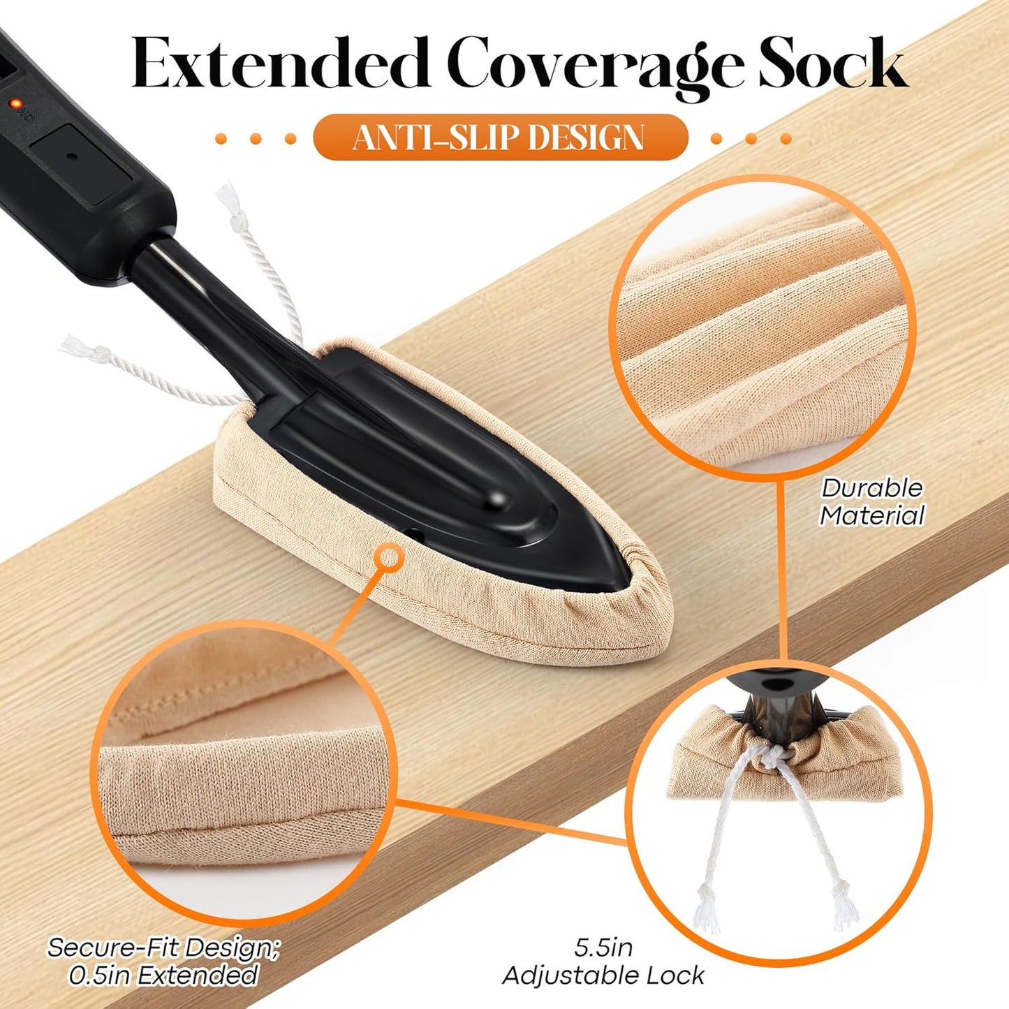 4 Pack Cotton Sock for Sealing Iron, Cotton Socks for Edge Banding Iron, Heat Re
