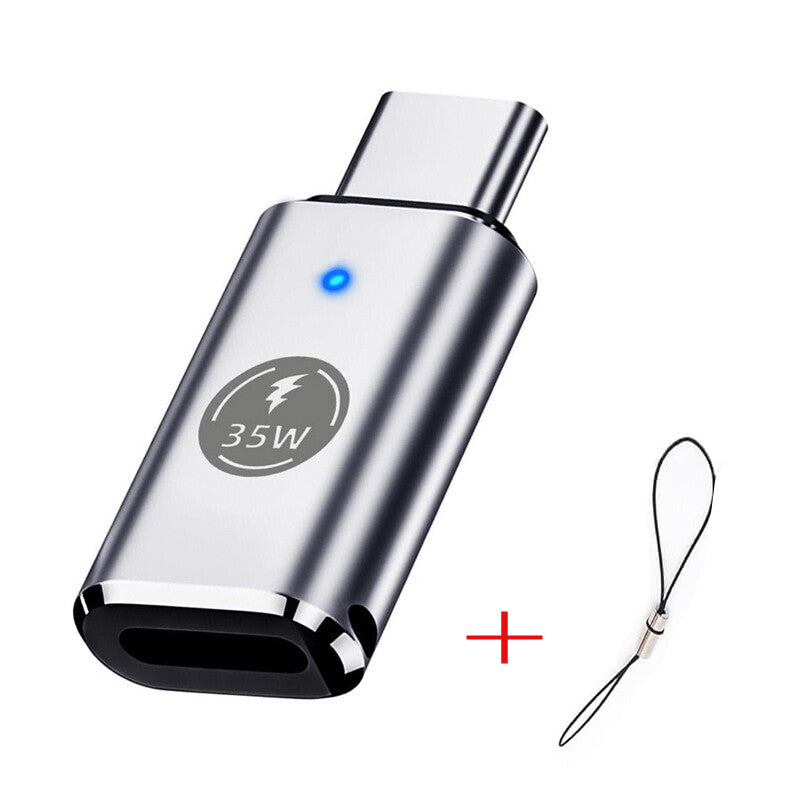 35W USB-C Male to iOS Female Adapter + lanyard For iPhone 15 Pro Max 15 Plus Lot