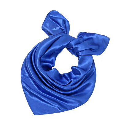 Silk Square Scarf 60cm Satin Neck Hair Tie Band Bag Ribbons Shawl Hijab 60*6