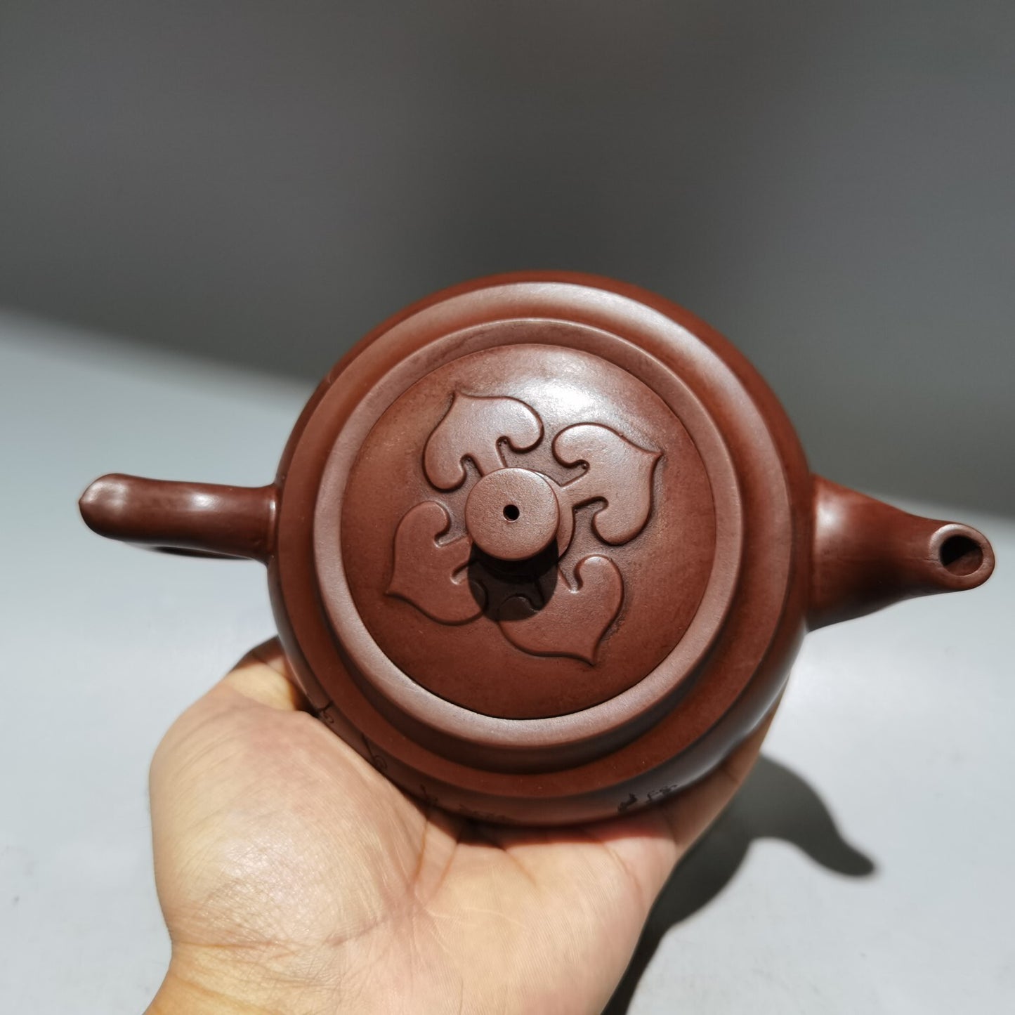 Yixing Zisha Purple Clay Pot Handmade Famous Phrase Kung Fu Tea Health Teapot