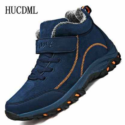 Waterproof Suede Warm Snow Boots Work Casual Shoes High Top Non-slip Ankle Boots