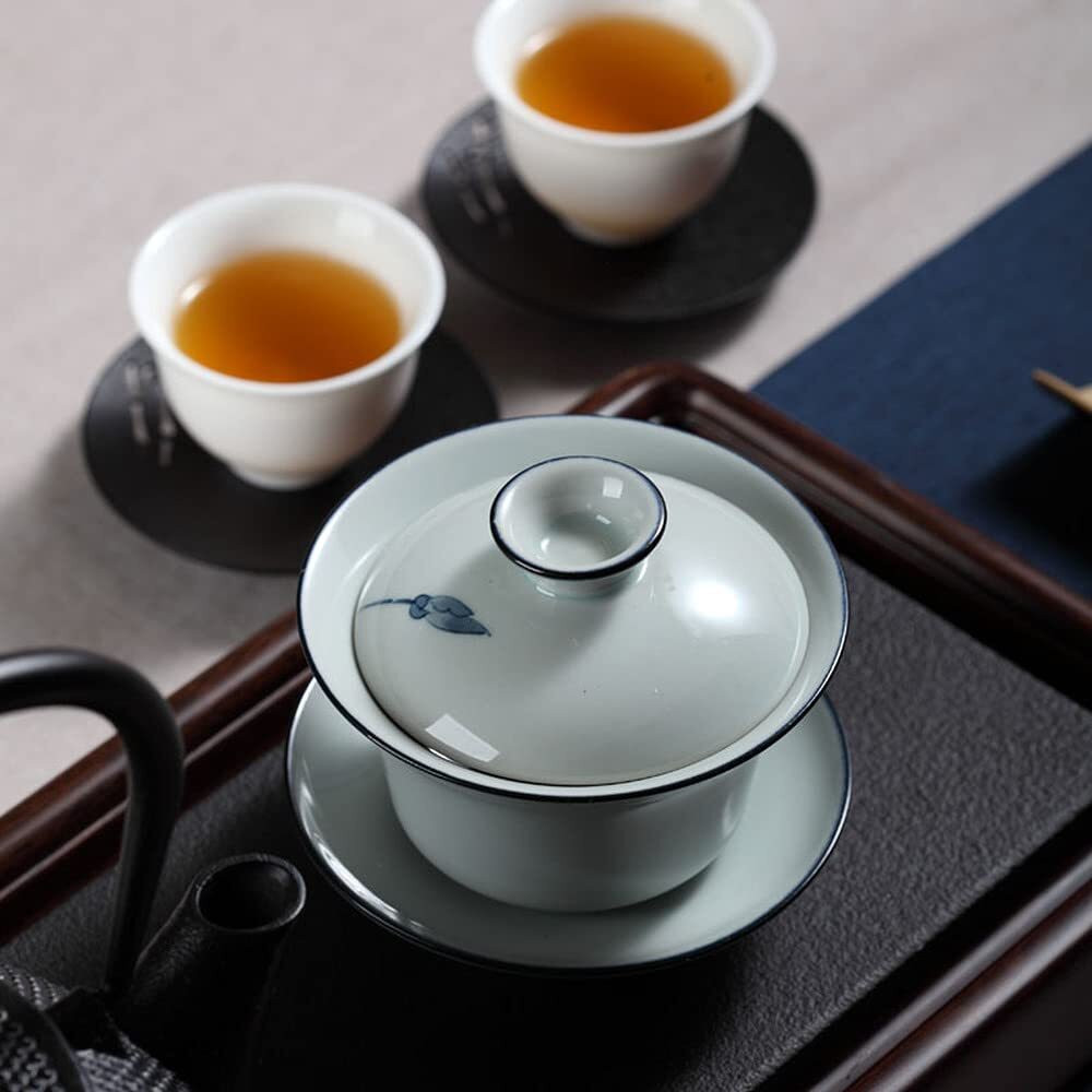 165ml Porcelain Gaiwan Cover Bowl Teacup Bowl Tea Ware Creative Kung Fu Tea Set