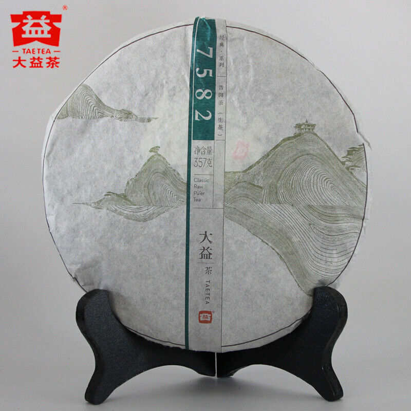 2014 Yunnan Menghai Dayi TAETEA 7582 Classic Raw Pu'er Tea Puerh Puer Tea 357g