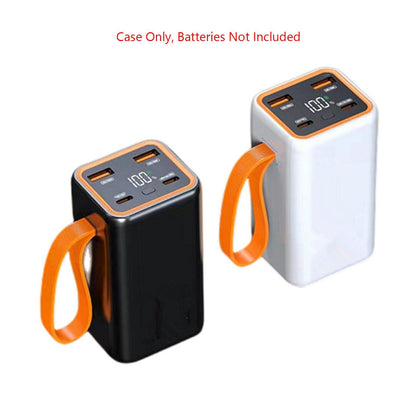 4 Slots 21700 Battery Power Shell Charger Box LCD Display Power Bank DIY Case