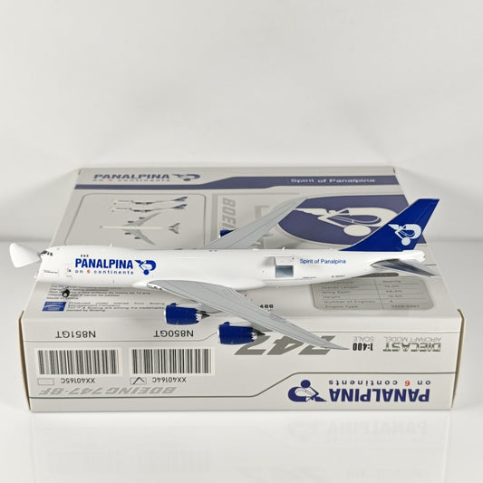 1:400 JC Wings Panalpina Boeing 747-8F Passenger Airplane Diecast Plane Model
