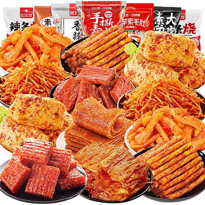Chinese Latiao Snack Gift Package,multi-flavor Latiao Spicy Bar Spicy Block 292g