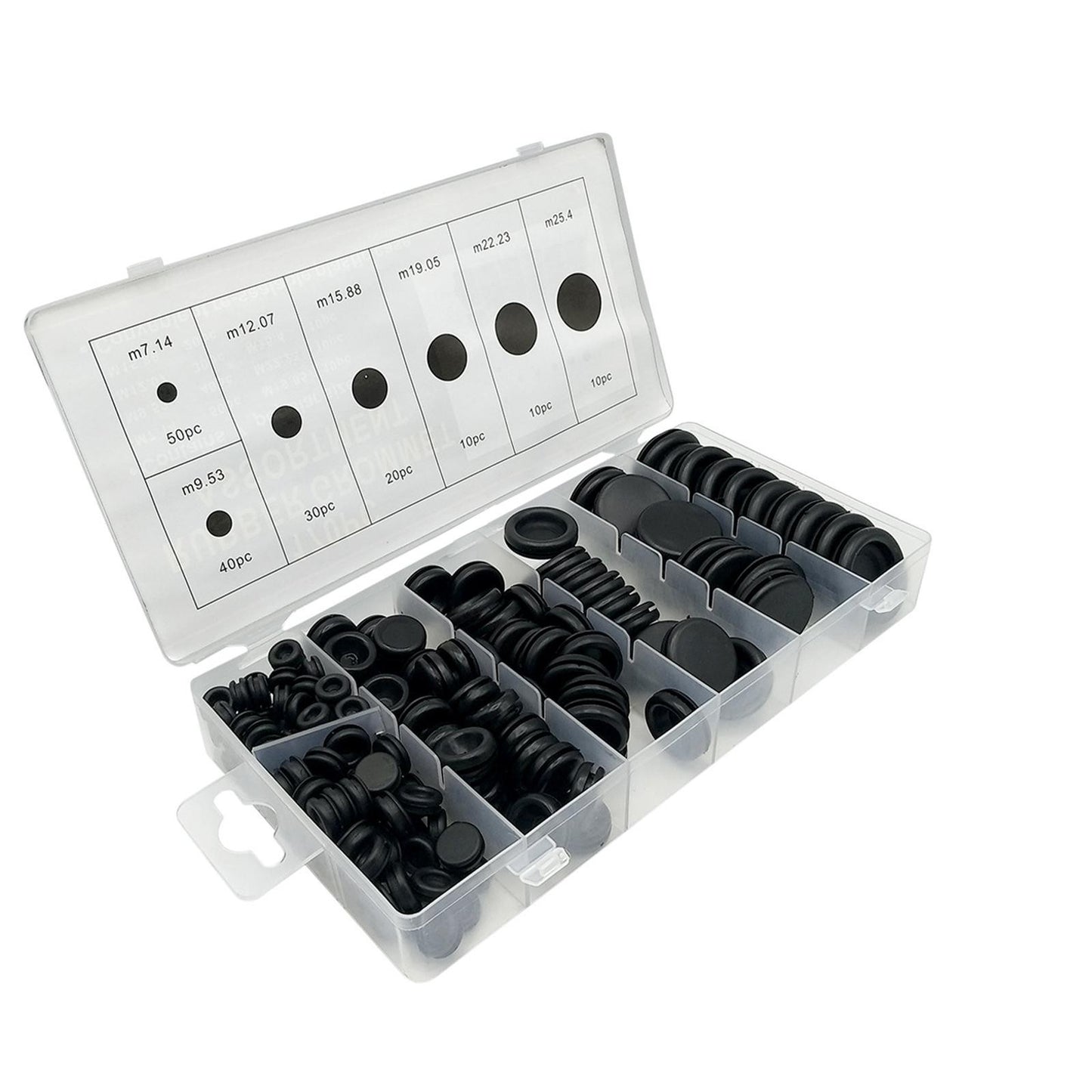 170pcs Assorted Rubber Washer Firewall Hole Plug Eyelet Set Gasket Kit