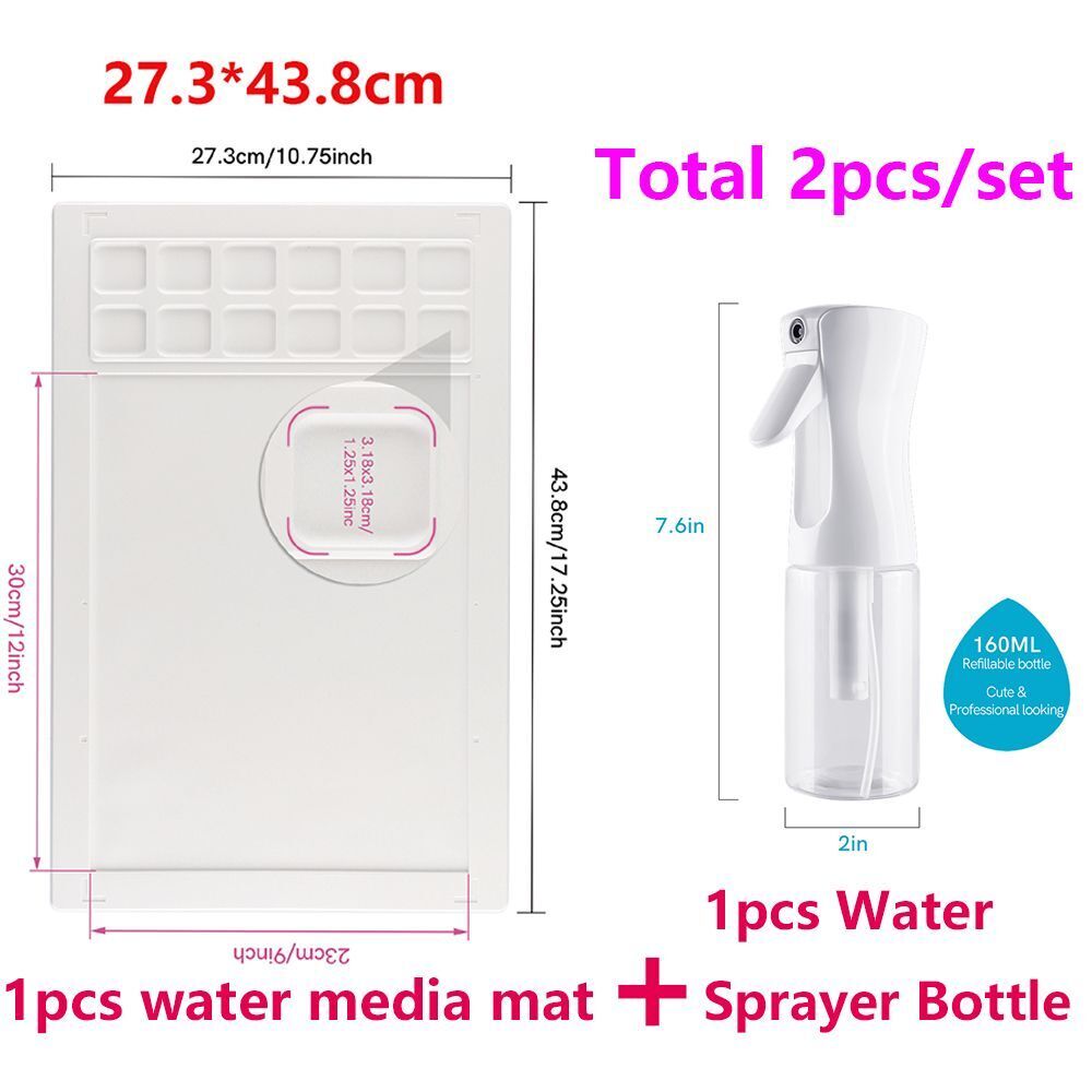 Craft Mat Non-Stick Silicone Media Acrylic Painting Watercolor Ink Blending Tool