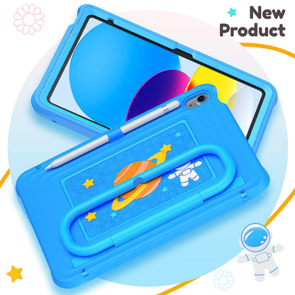 iPad11A16 Tablet Case Air6 Children's Silicone Anti-drop Bracket Shell A11plus