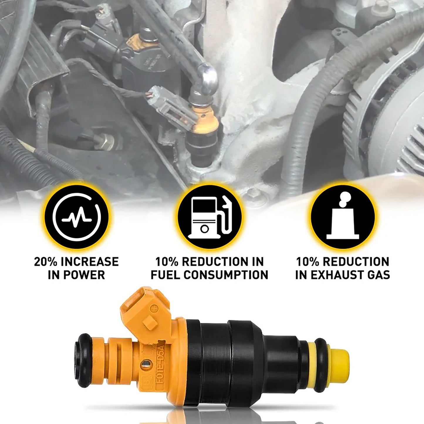 8* Car Fuel Injectors Kits For Ford 4.6 5.0 5.4 6.8 7.3 7.5L For Lincoln 4.6L