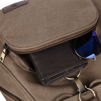 Canvas Backpack Vintage Pure Cotton Travel Bag Laptop School Bags Bag Polyester
