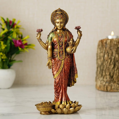 Hindu God Lord Godess Lakshmi Maa For Money & Wealth Statue Idol Figurine