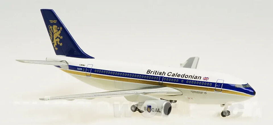 1:500 Herpa British Caledonian AIRBUS A310-200 Passenger Airplane Diecast Model