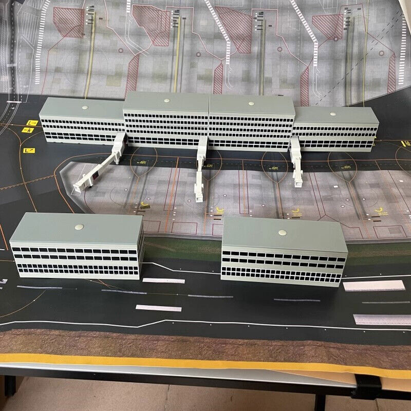 Scale Airport Terminal Building Air Bridge DIY 1:400 Model Scene Toy Gift