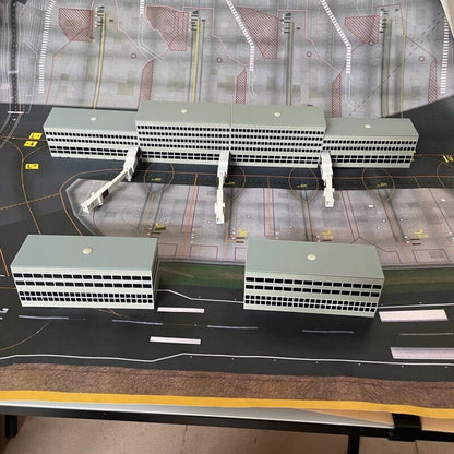 Scale Airport Terminal Building Air Bridge DIY 1:400 Model Scene Toy Gift