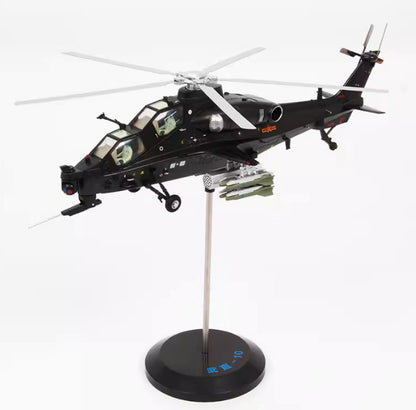 1:48 34CM Terebo China Armed Z-10 Helicopter Airplane Diecast Aircraft Model