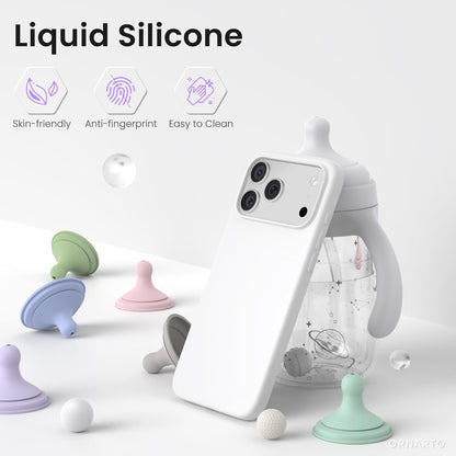 Compatible with Iphone 17 Pro Max Case 6.9", Slim Liquid Silicone 3 Layers Soft