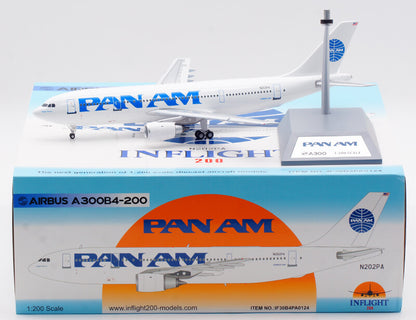 1:200 InFlight PAN AM AIRBUS A300B4 Passenger Airplane Diecast Aircraft Model