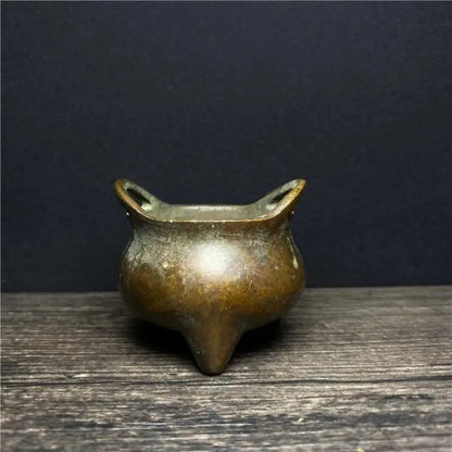 Old China Pure Bronze Carving Islam Islamism Incense Burner Censer