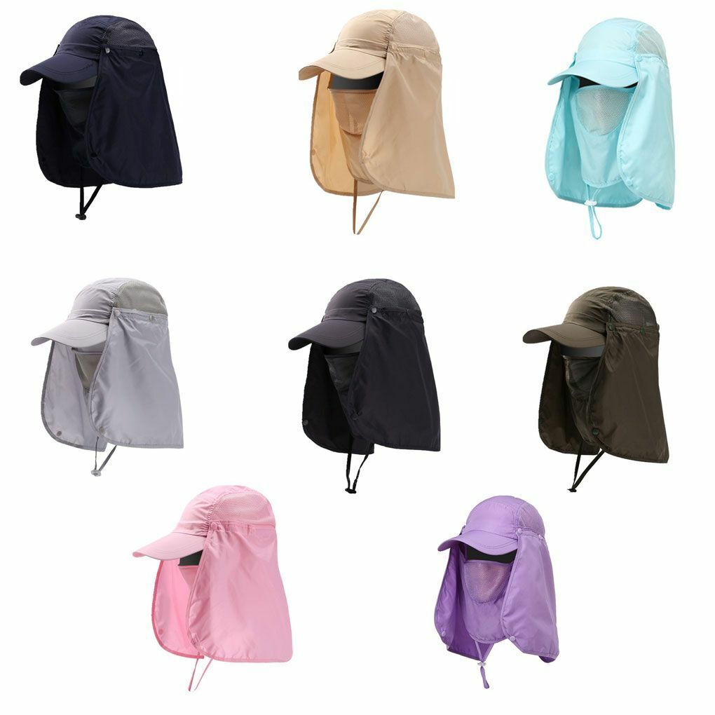 Outdoor Sun Hat UV Protection Ear Flap Neck Cover Fishing Hunting Hiking Unisex