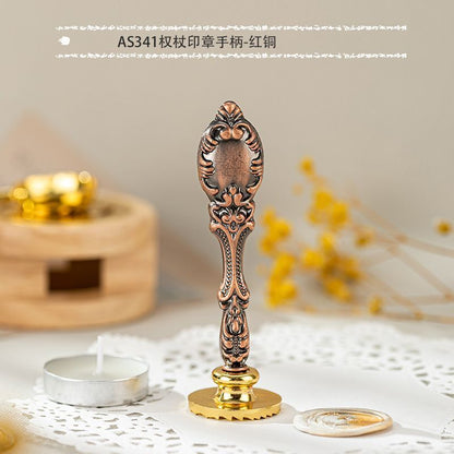 Wax Sealing Stamps Metal Retro Magic College Roman Column Handle DIY Card Making