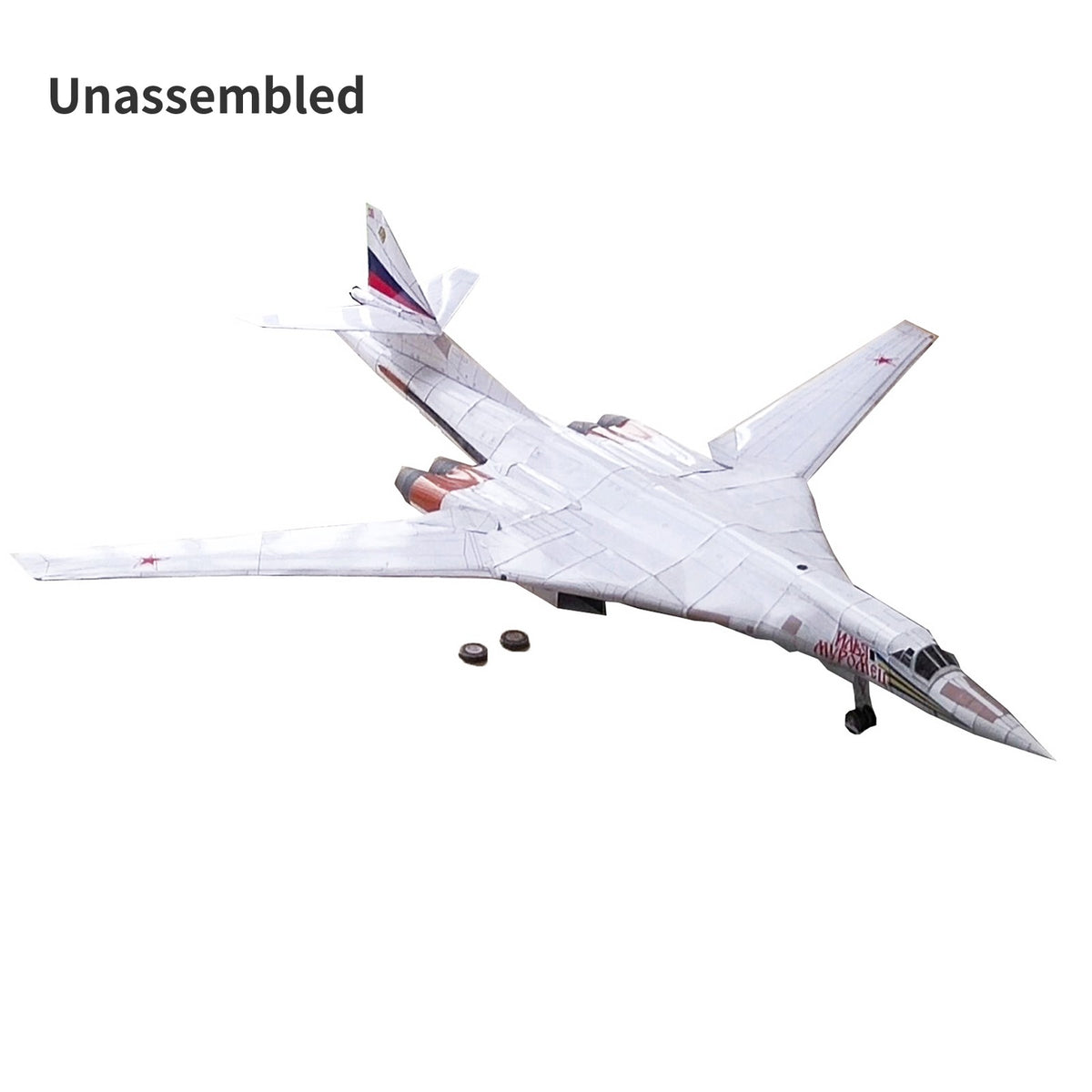 32cm 1/72 Tupolev Tu-160 Black Jack Bomber Plane Paper Model DIY Unassembled