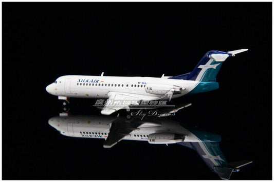 1:400 JC Wings SILK AIR FOKKER FK70 Passenger Airplane Diecast Aircraft Model