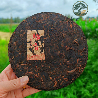 357g Nuo Xiang (glutinous Rice Aroma) Pu'er Ripe Tea Yunnan Aged Pu Erh Tea Cake