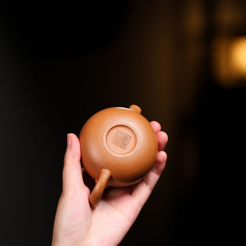 120ml Chinese Kungfu Tea Pot Handmade Master Pot Real Yixing Zisha Jiangpo Clay