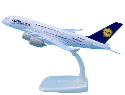 20CM Lufthansa AIRBUS A380 Passenger Aircraft Diecast Airplane Aeroplane Model