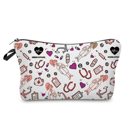 Cosmetic Bags Printed Makeup Bag Small Toiletry Bag Storage Purses 2*22*13.5 CM