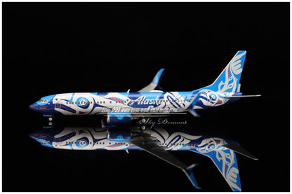 1:400 GeminiJets Alaska BOEING B737-800 Airplane Diecast Plane Aircraft Model