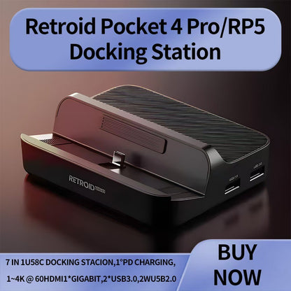 7 In 1 Charging Dock for Retroid Pocket 5 Mini Game Console Dock Accessories