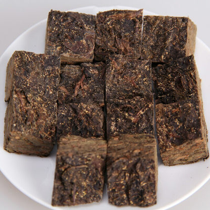 Aged Anhua Dark Tea 2016 Instant Hey Cha Mini Fu Zhuan Golden Flower Tea 200g
