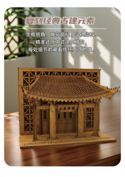 Wooden Paifang Arch Model Mortise Tenon Desk Decor Housewarming Gift