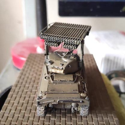 Homemade 1/72 M4 Sherman Organ Tank Finished Model Painted Ornament Toys