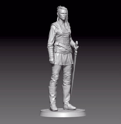 1/18 resin figure model kit 3D printing of Viking female warriors Unassembled