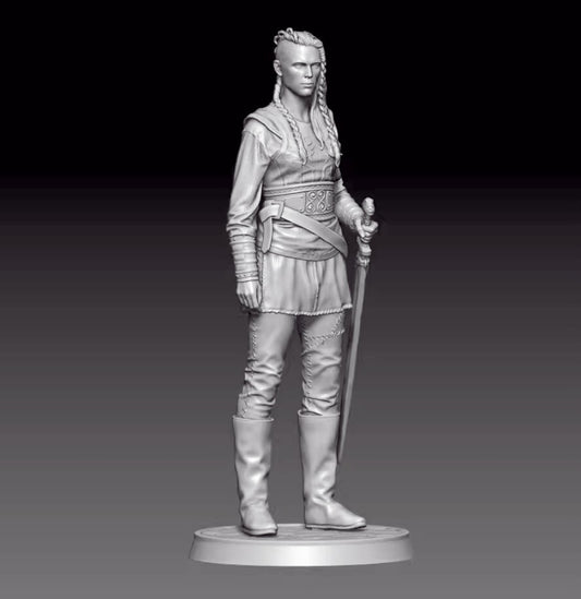1/18 resin figure model kit 3D printing of Viking female warriors Unassembled